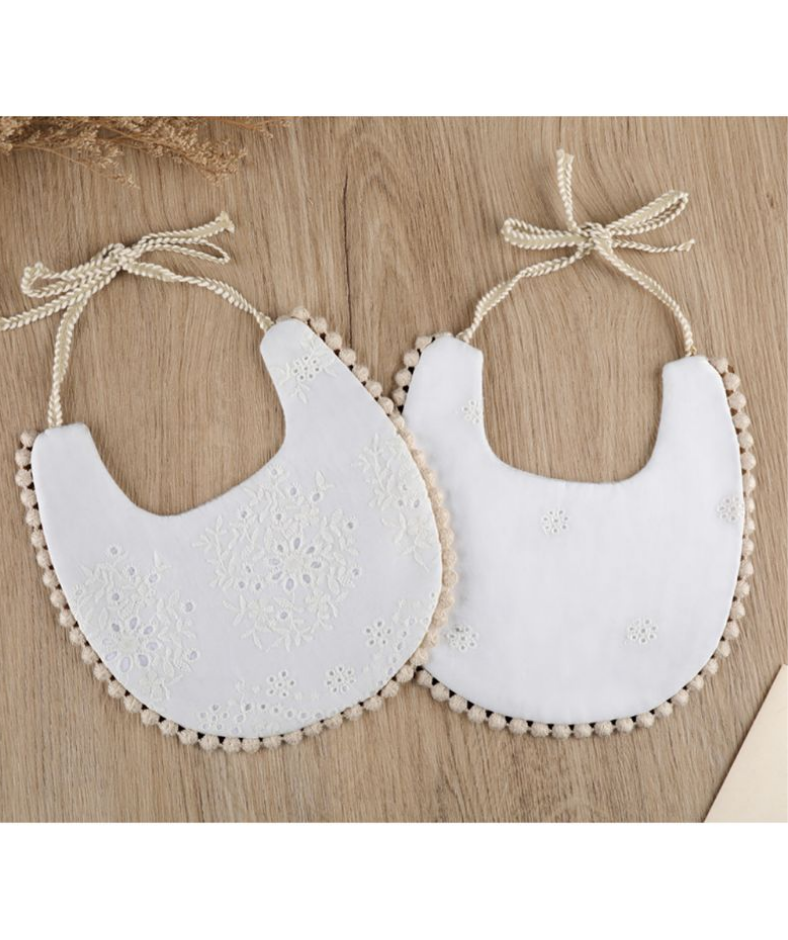 All White Reversible Bib