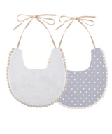 Blue Polka Dots Reversible Bib