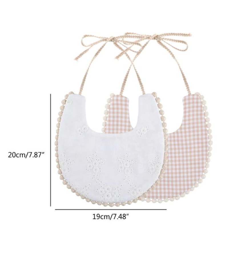 Blue Polka Dots Reversible Bib