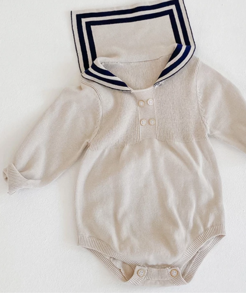 Sailor Knitted romper